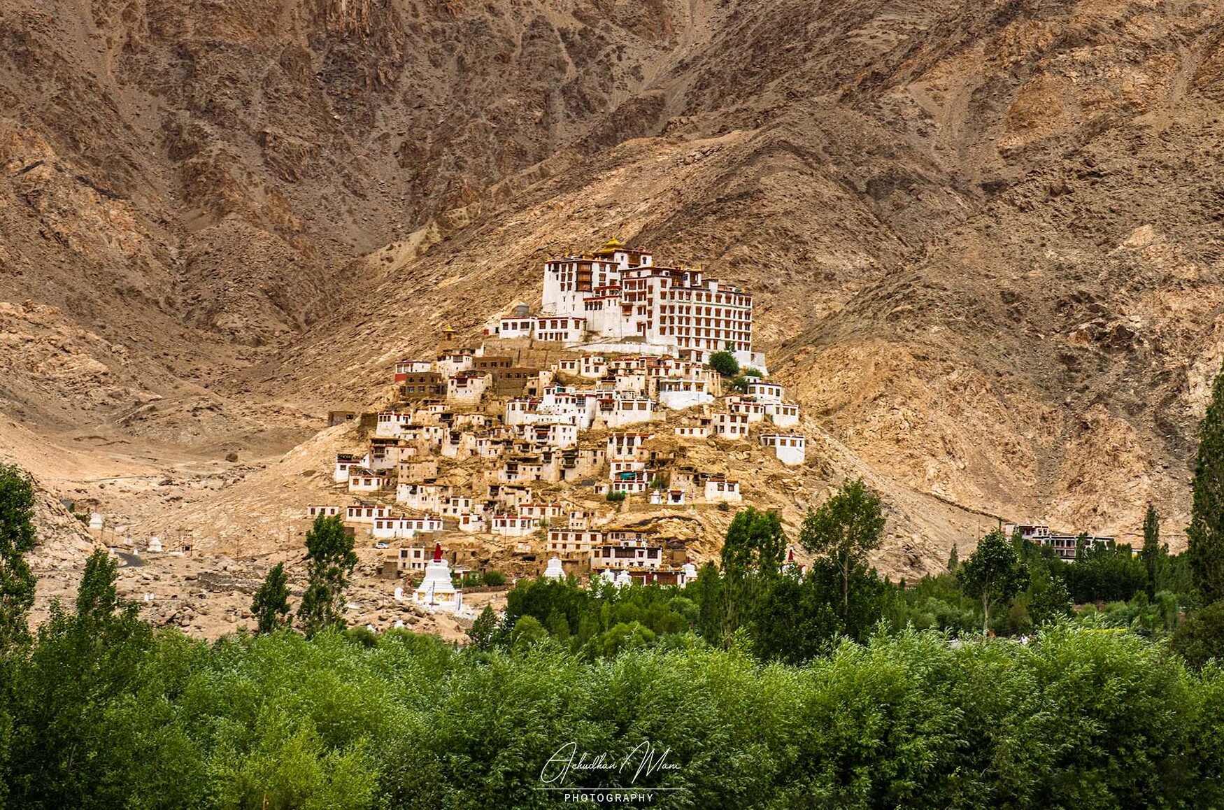 Chemray Monastry, Ladakh, India — Ladakh landscape photography fine art print by Achyudhan Mani