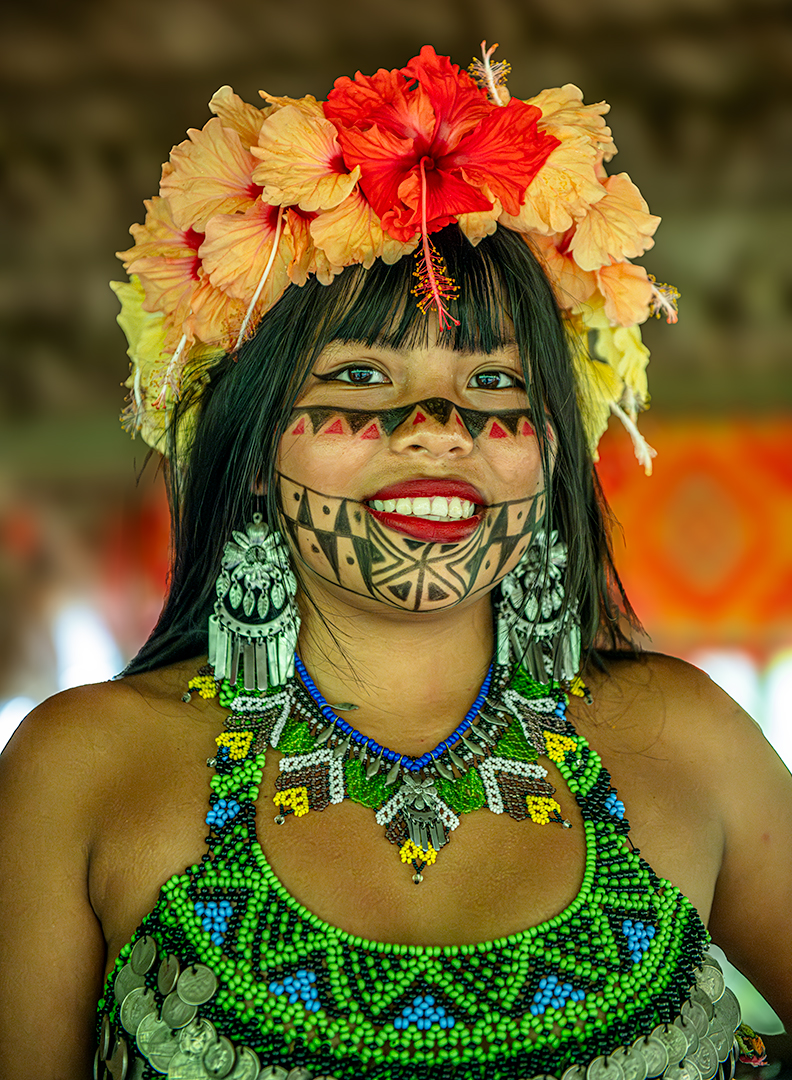 Embera Tribal girl, Panama — fine art photography print by Achyudhan Mani