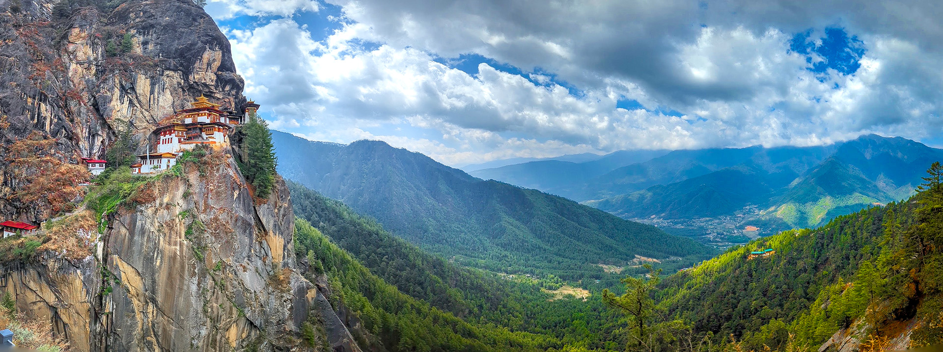 Tiger's Nest Monastry, Paro, Bhutan — Bengal tiger wildlife photography fine art print by Achyudhan Mani