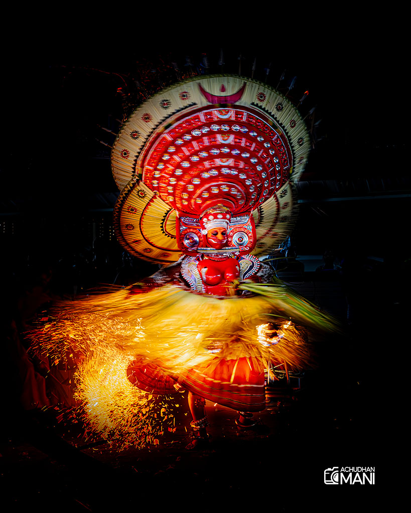 Puthiya Bhagavathy Theyyam, Kerala, India — Kerala cultural photography fine art print by Achyudhan Mani