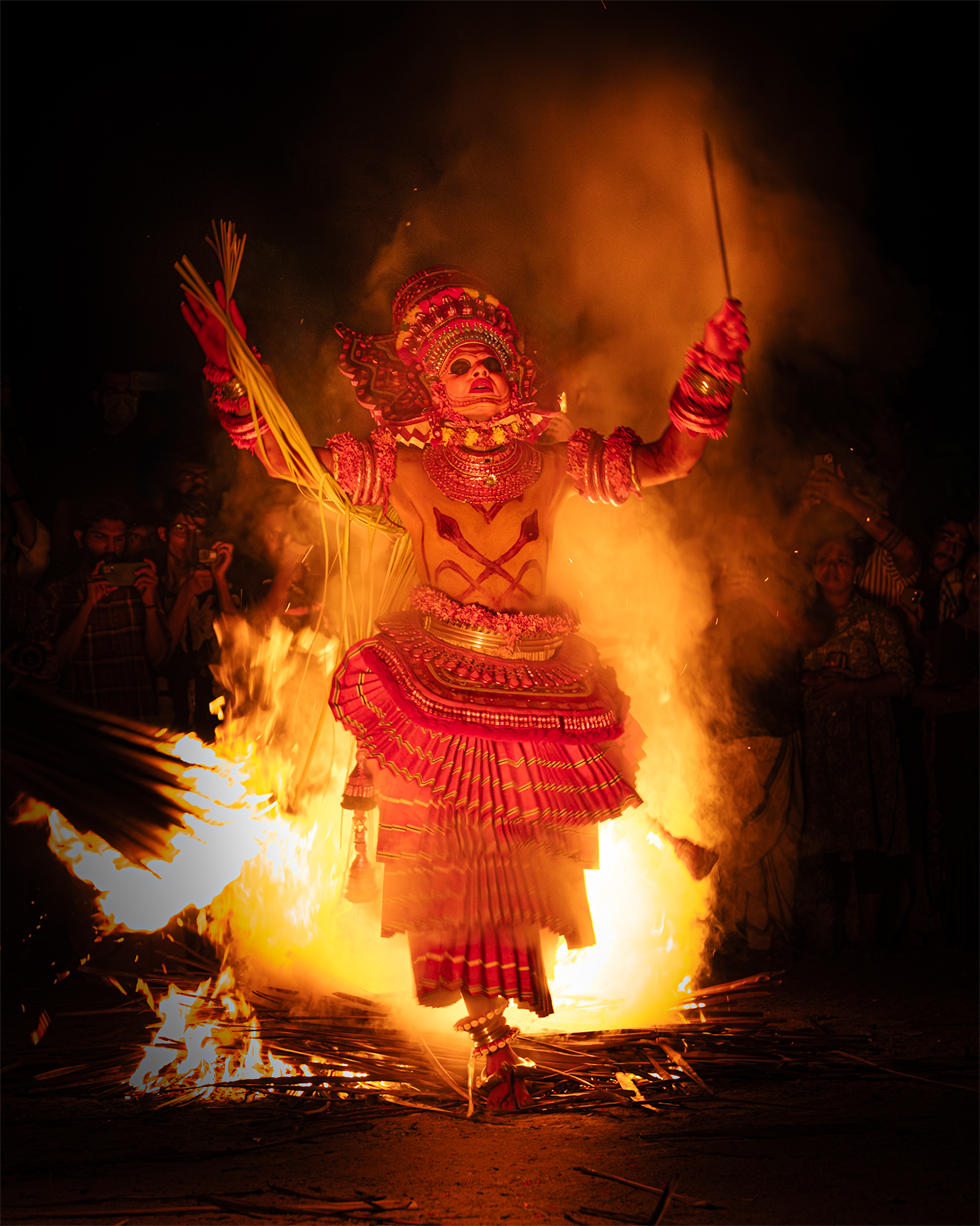 Kandanar Kelan Theyyam, Kerala India — Kerala cultural photography fine art print by Achyudhan Mani