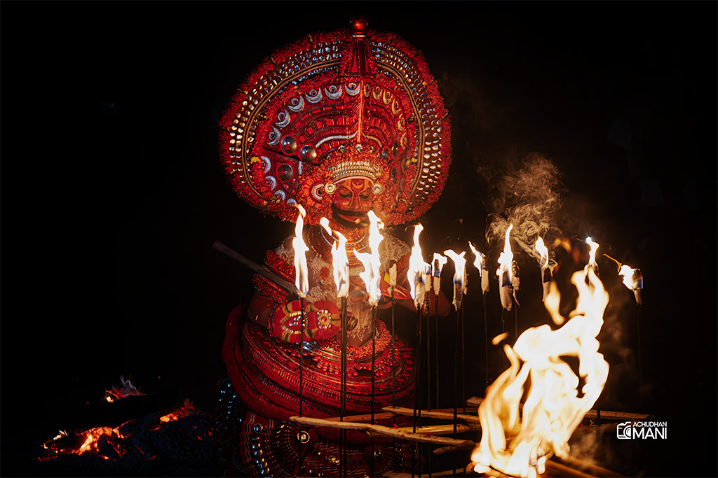 Kodiveeran Theyyam, Kerala, India — Kerala cultural photography fine art print by Achyudhan Mani