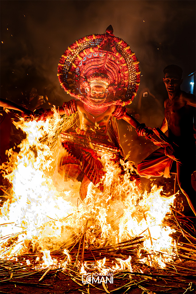 Kandanar Kelan Theyyam, Kerala, India — Kerala cultural photography fine art print by Achyudhan Mani