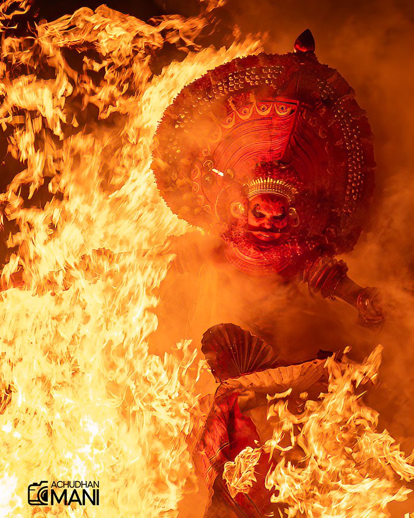 Kandanar Kelan Theyyam, Kerala, India — Kerala cultural photography fine art print by Achyudhan Mani