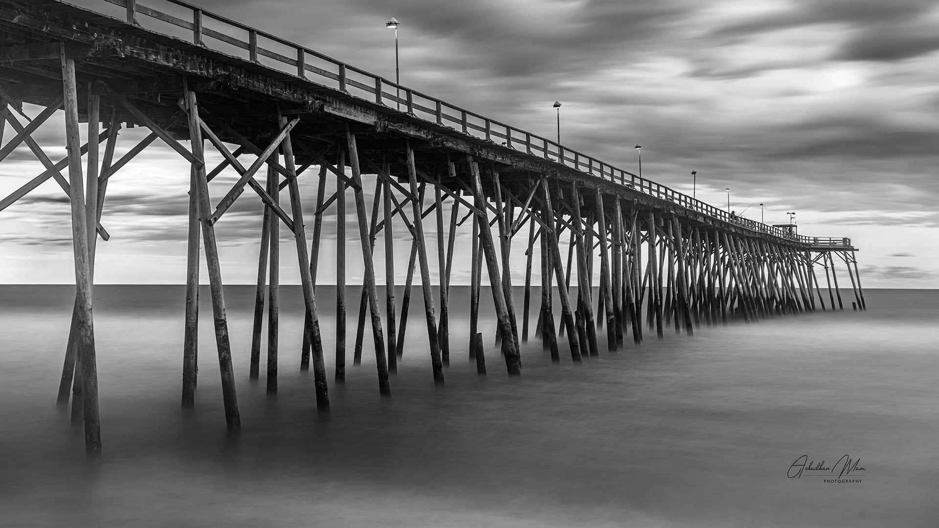 Kure Beach Pier, NC, USA — fine art photography print by Achyudhan Mani